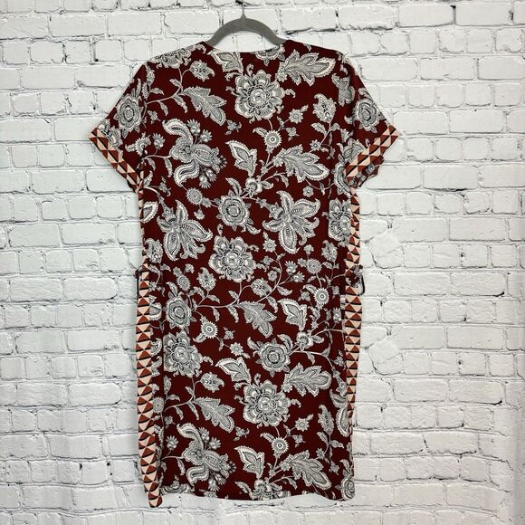 Scotch and Soda Womens M Hip Hop Voila Short Sleeve Mixed Print Mini Dress - Picture 13 of 16
